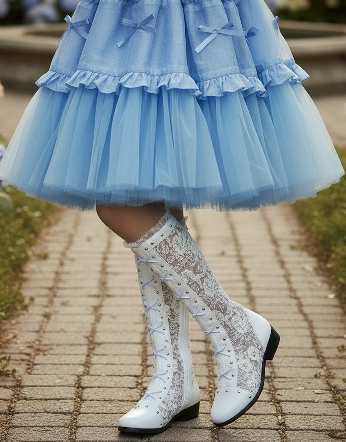 GRACY WHITE BOOTS