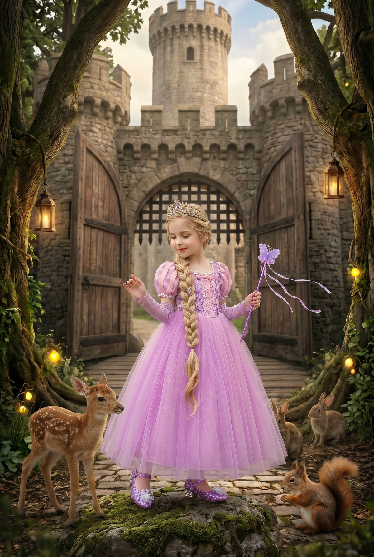 BUTTERFLY WAND PURPLE
