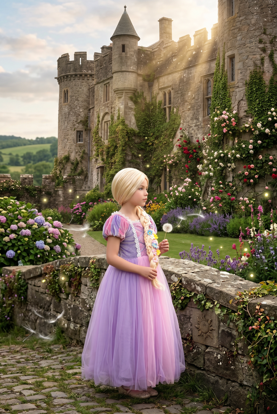 LILAC RAPUNZEL PRINCESS DRESS