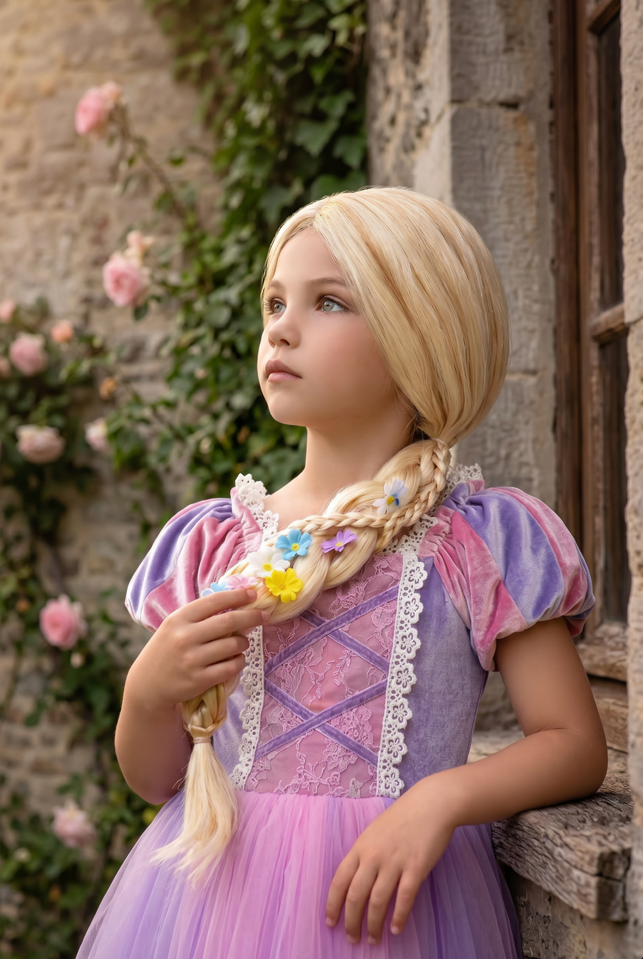BRAIDED BLONDE WIG RAPUNZEL