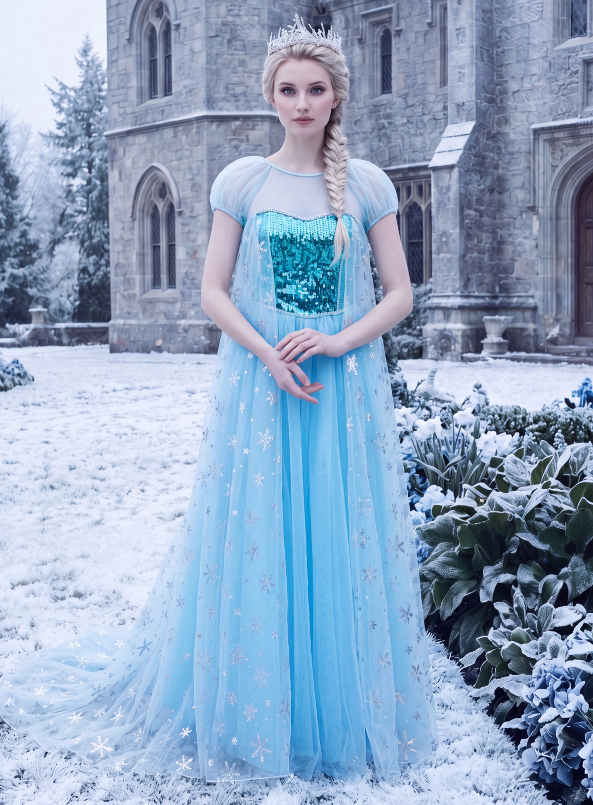 ICE QUEEN GOWN FOR WOMEN