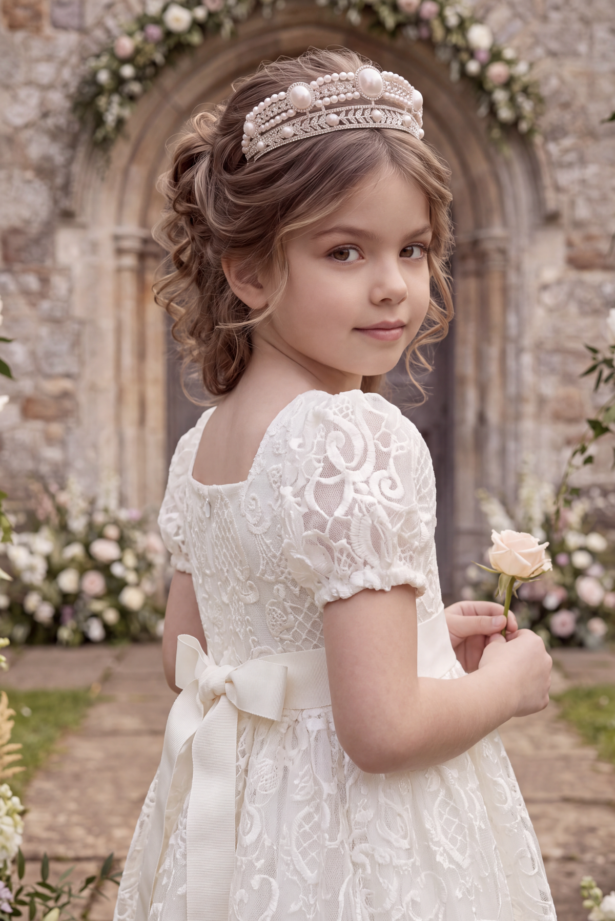 LEIA LACE  WHITE DRESS