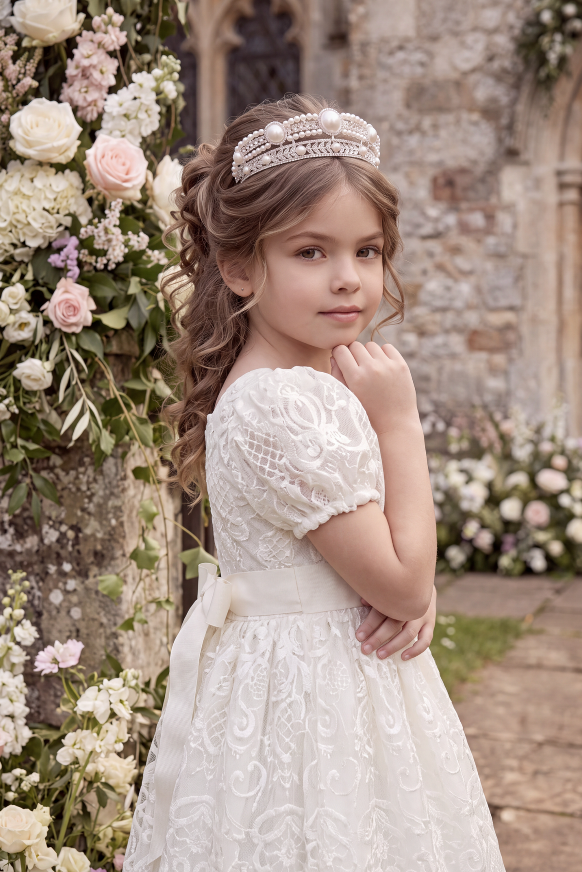 LEIA LACE  WHITE DRESS