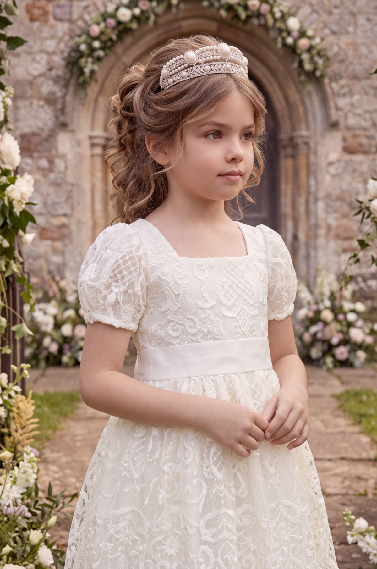 LEIA LACE  WHITE DRESS