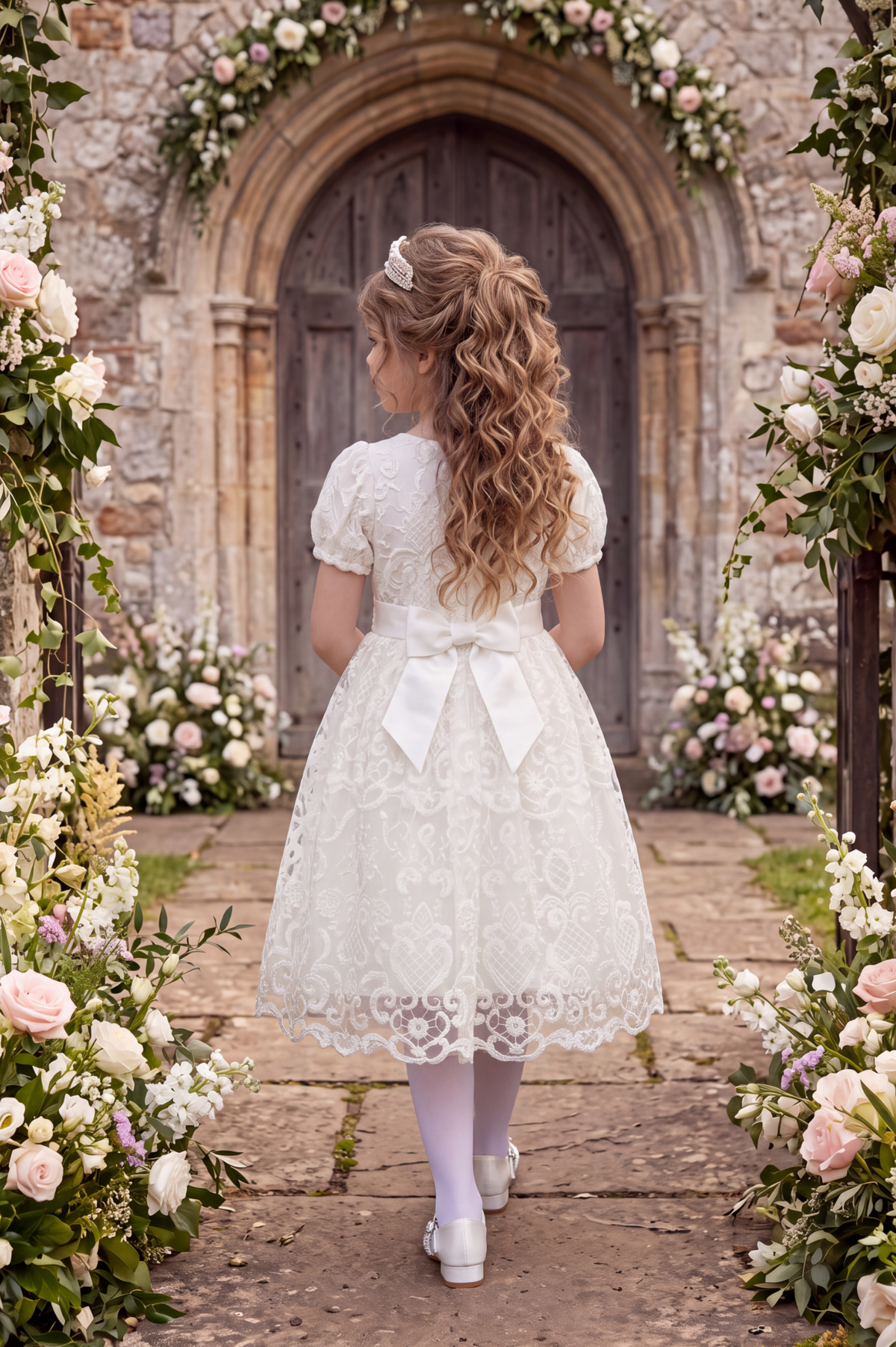 LEIA LACE  WHITE DRESS