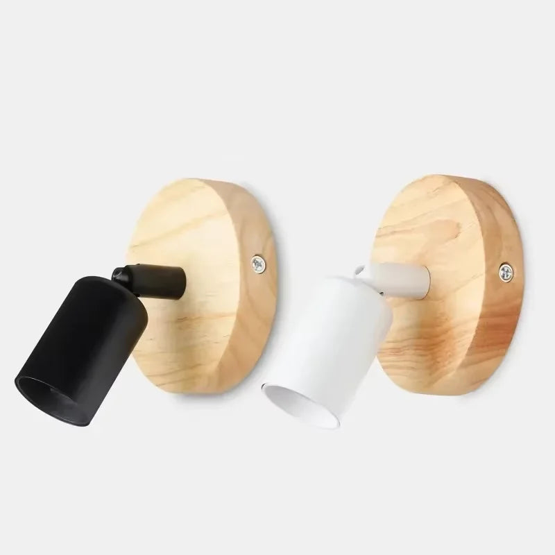 Vintage Retro Wall Lamp | Adjustable Wooden & Metal Sconce