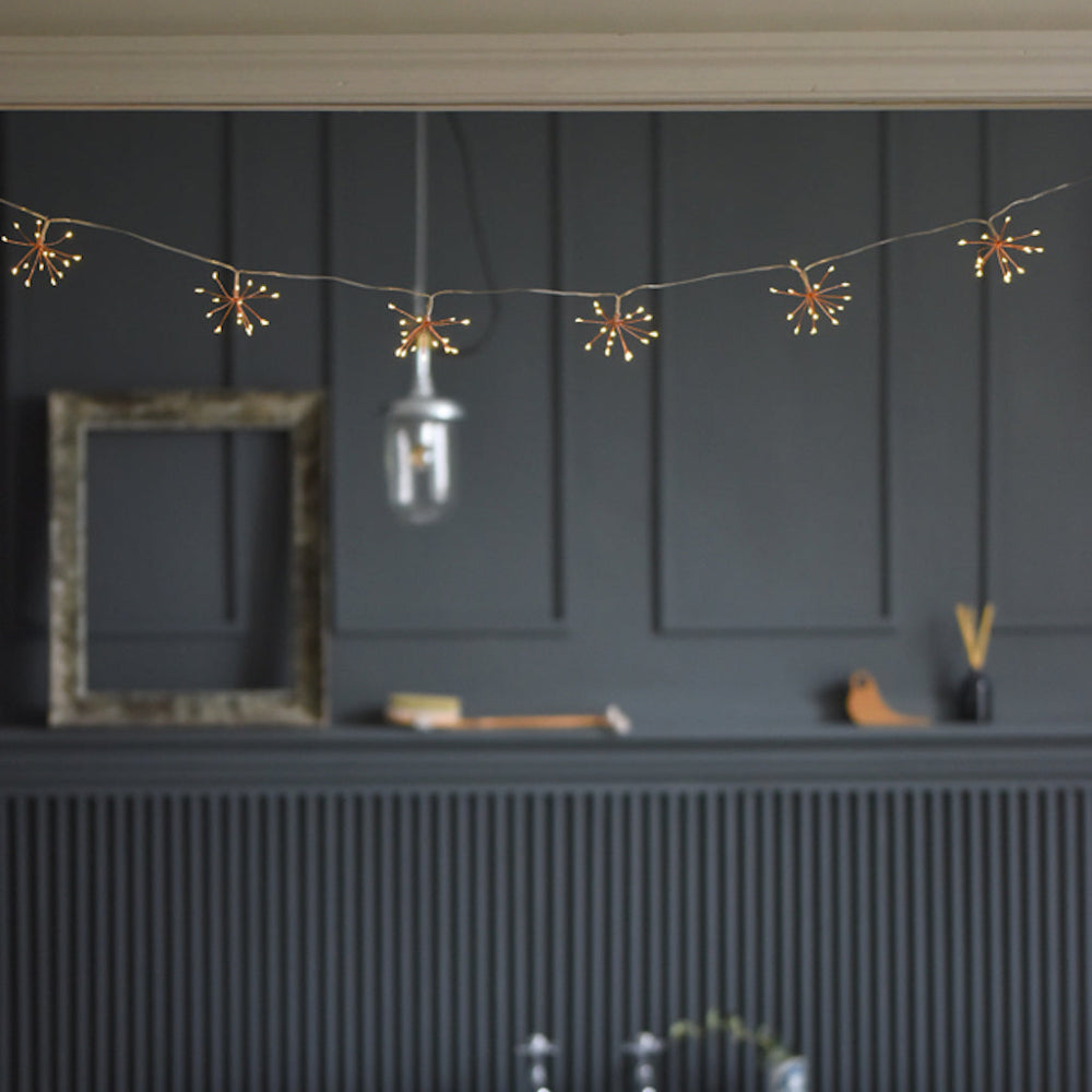 Copper Starburst String Lights