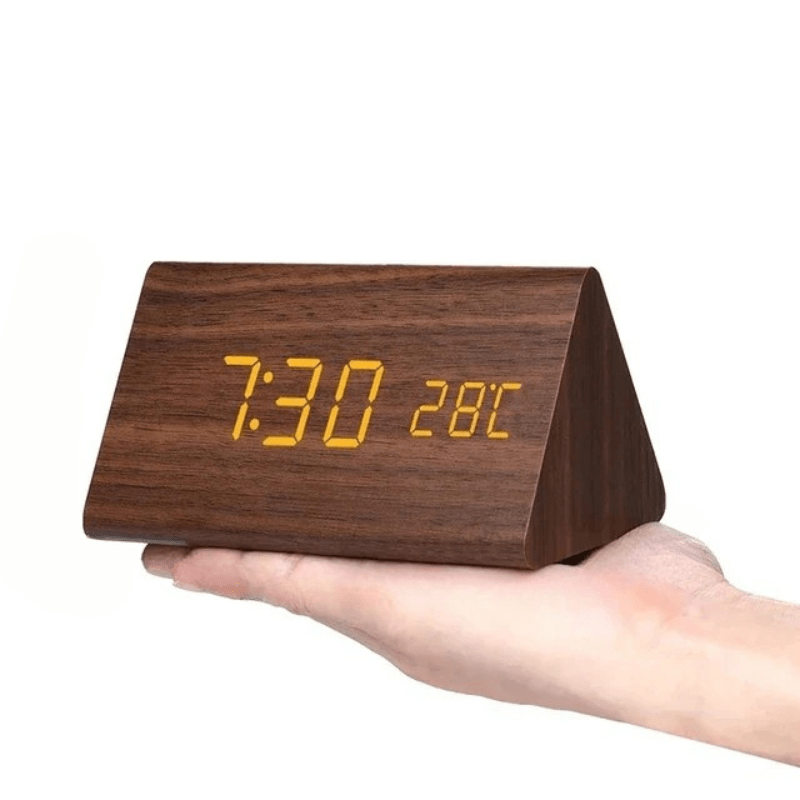 Timbrix - Voice-Activated Triangular LED Desk Clock
