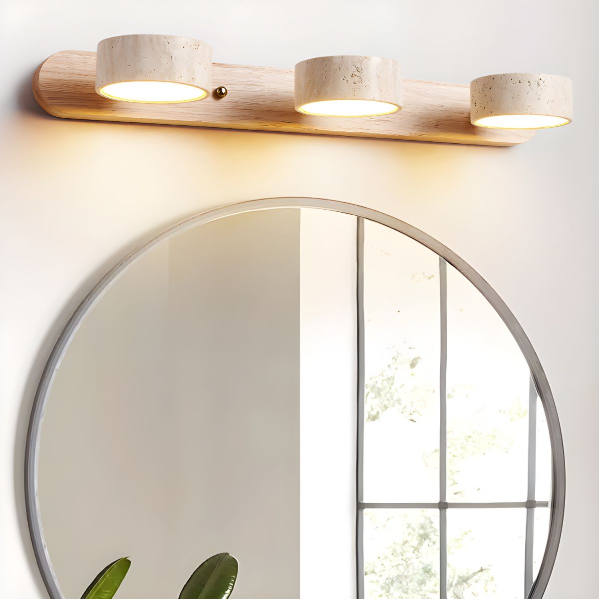 Modern Travertine  Duo Wall Light