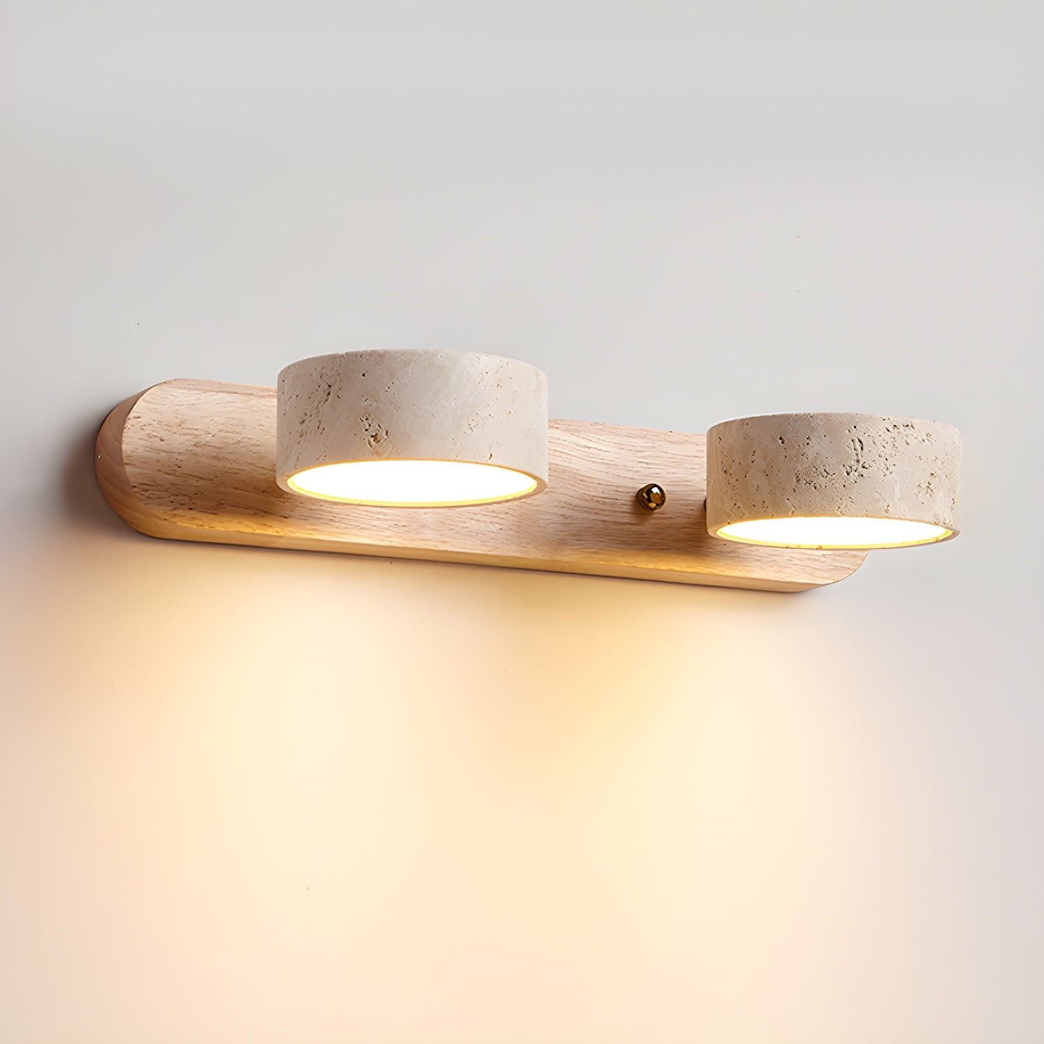 Modern Travertine  Duo Wall Light