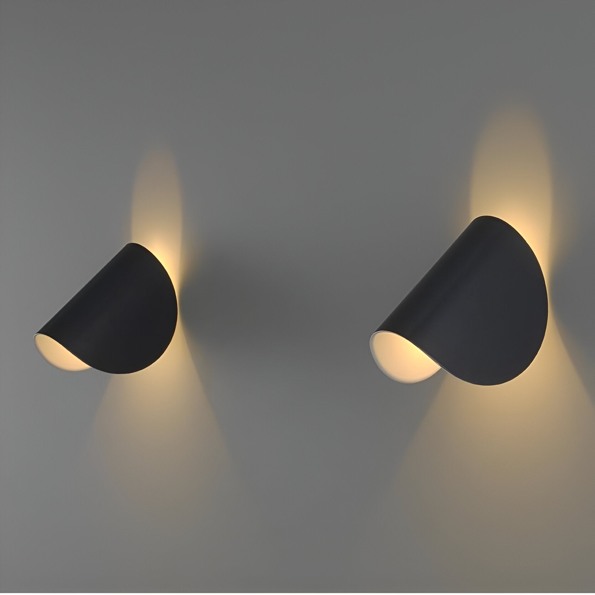 Modern Rotatable Curved Metal Wall Lamp