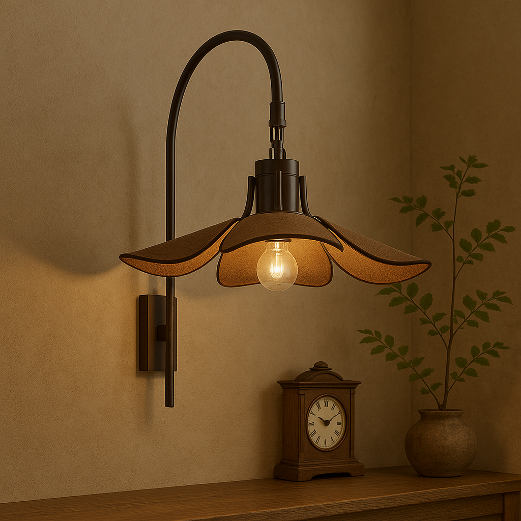 Wabi-Sabi Flower Wall Light