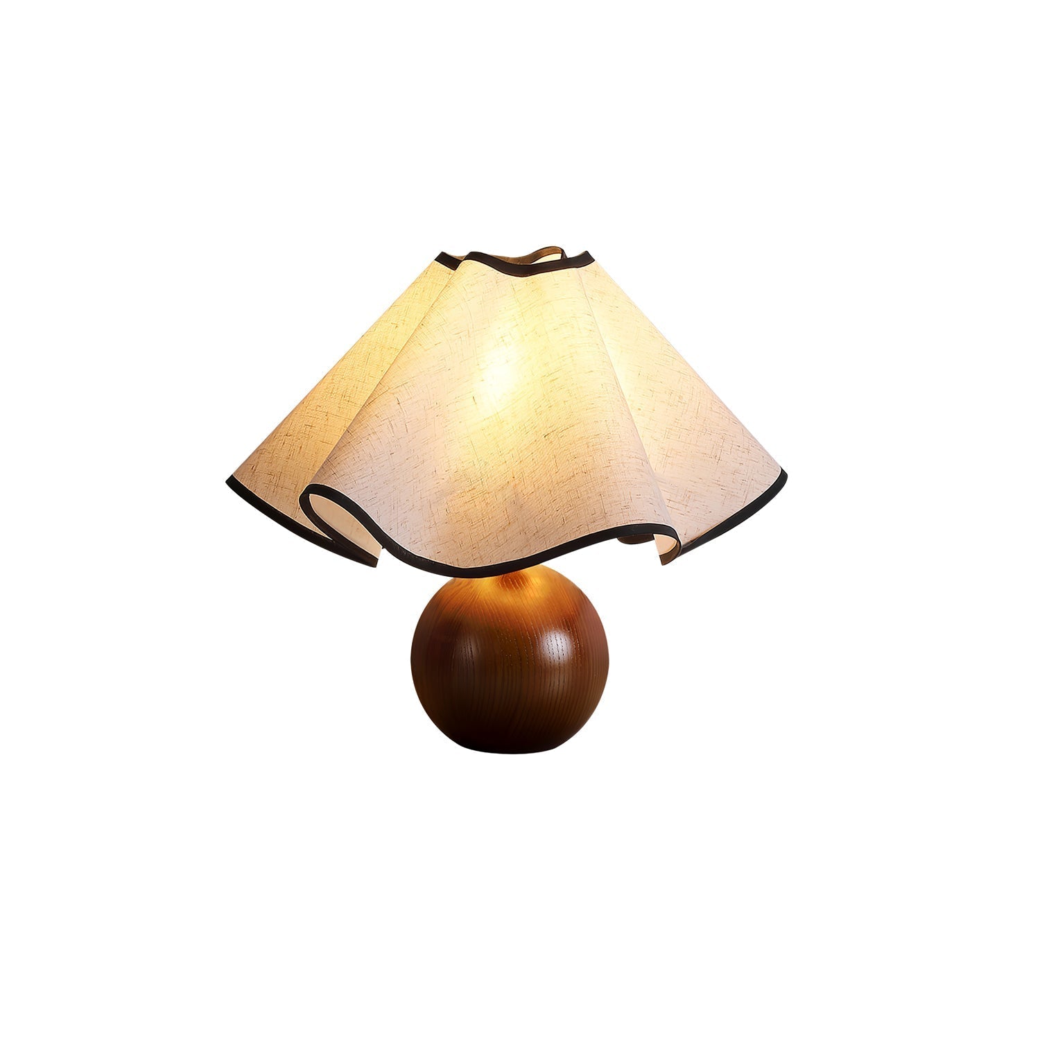 Elegant Wave Shade Table Lamp