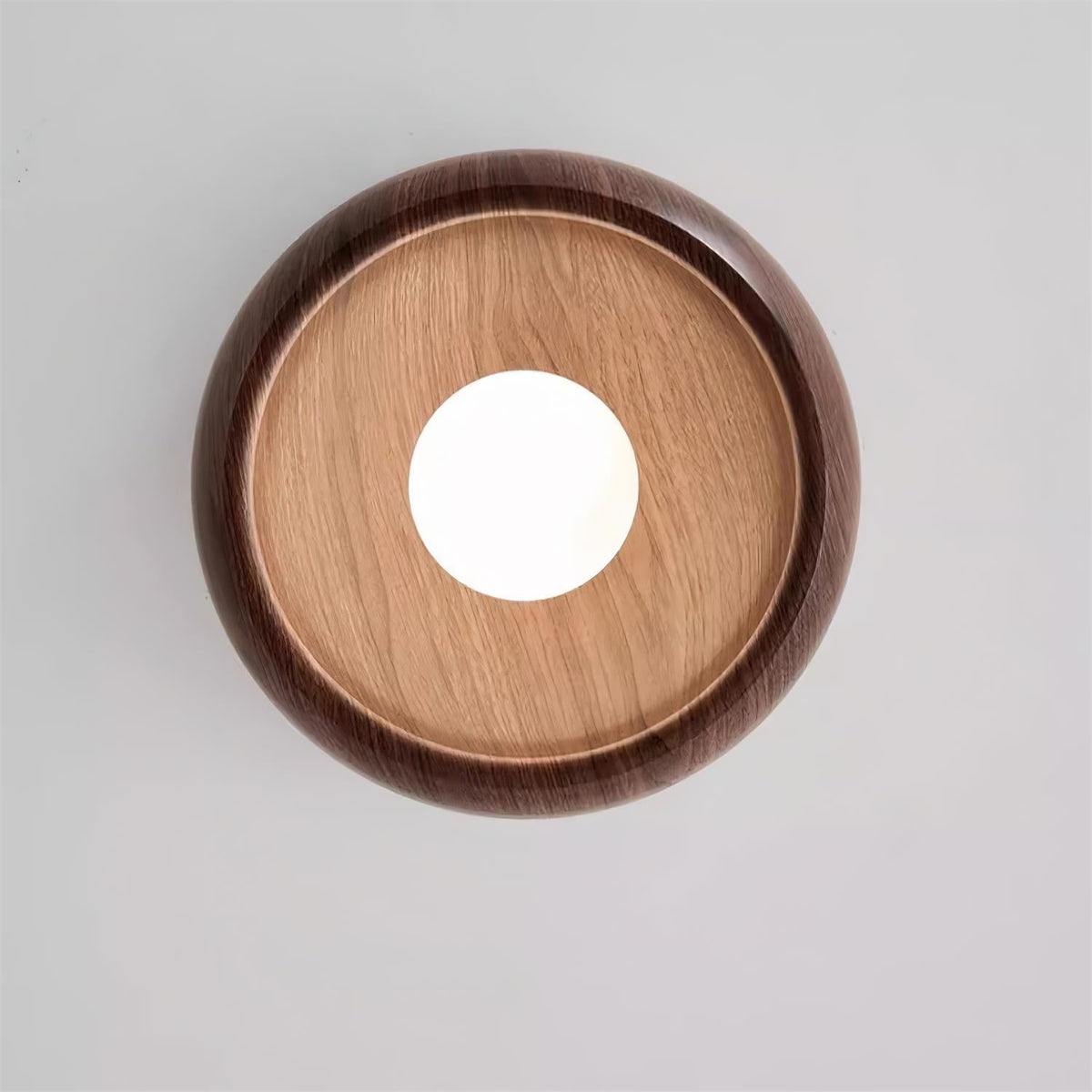 Modern Ceiling Light Wood Flush Mount Minimalist LED Fixture