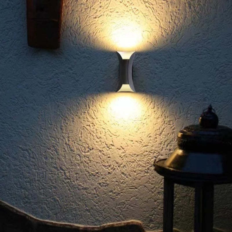 Sculpted Up-Down Outdoor LED Wall Light