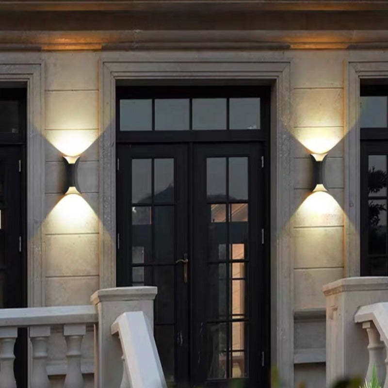Sculpted Up-Down Outdoor LED Wall Light