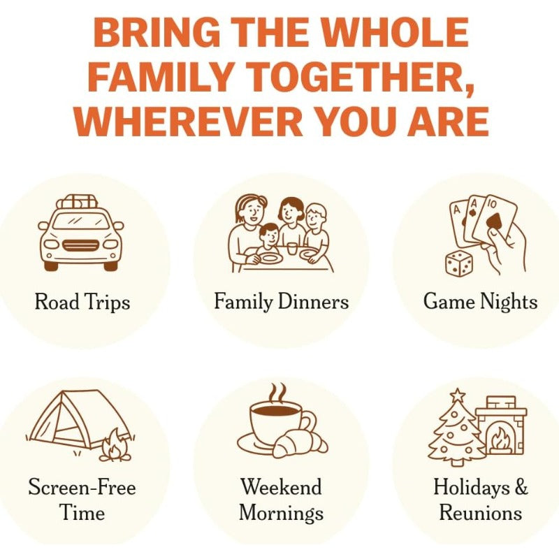 Family Conversation Cards | 150 Meaningful Questions & Fun Family Card Game for All Ages