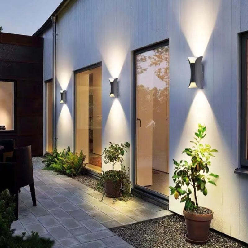 Sculpted Up-Down Outdoor LED Wall Light