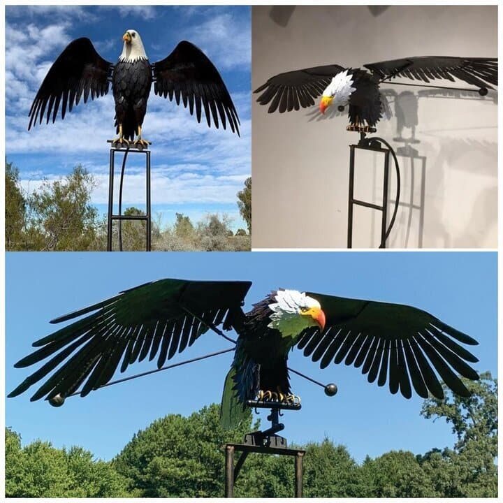 Garden Wind Spinner Outdoor Rotating Garden Ornament