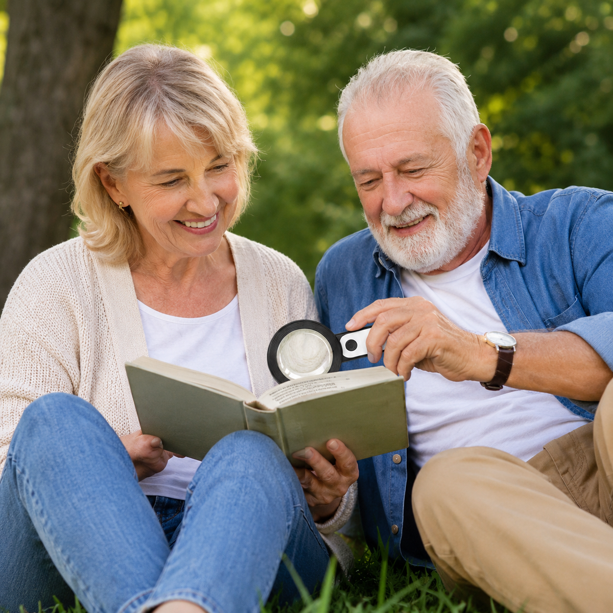 EASYFOCUS | 30X Magnifying Glass for Seniors | Read Small Print with Ease