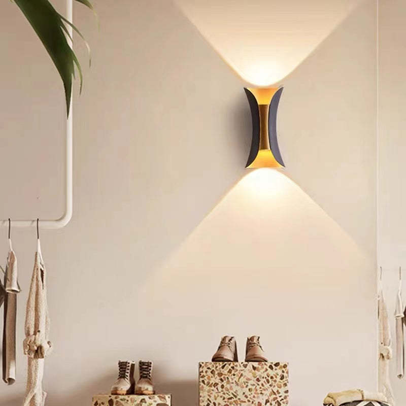 Sculpted Up-Down Outdoor LED Wall Light