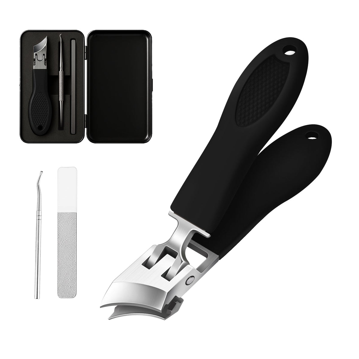 Heavy Duty Toenail Clippers | Wide Jaw Nail Cutter for Thick Nails