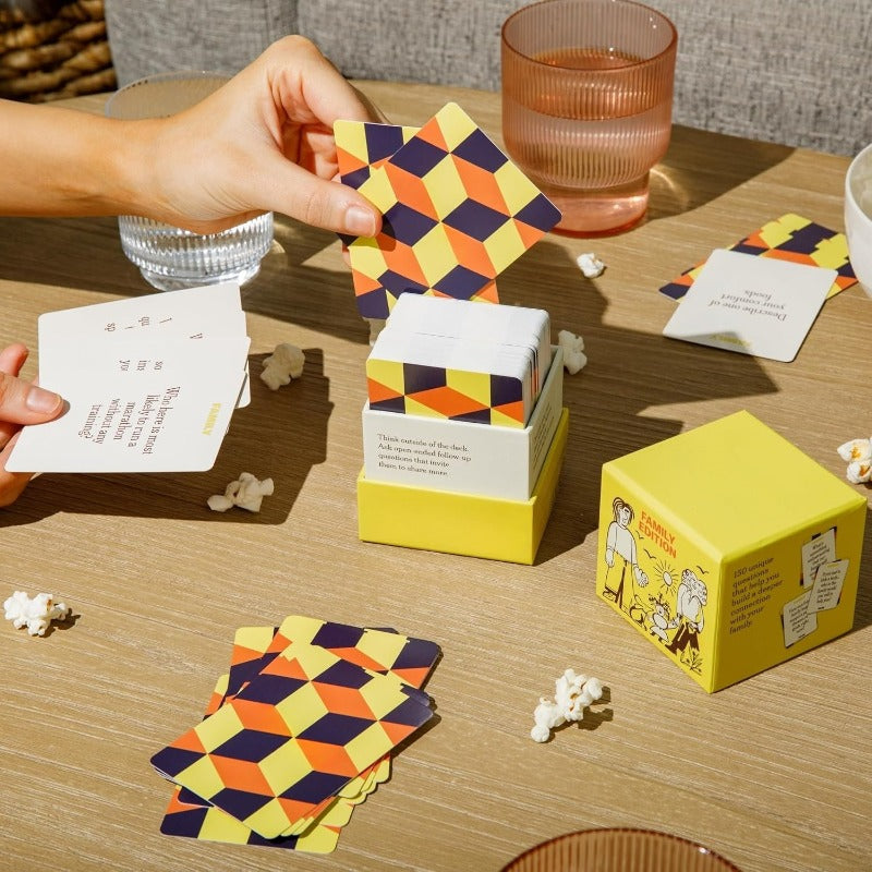 Family Conversation Cards | 150 Meaningful Questions & Fun Family Card Game for All Ages