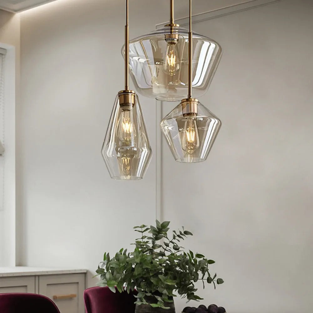 Prism Crystal Glass Pendant Light
