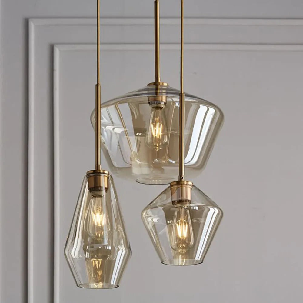 Prism Crystal Glass Pendant Light