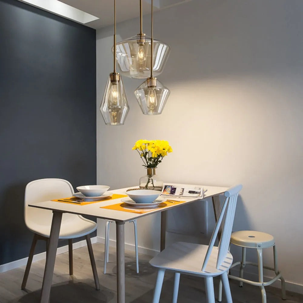 Prism Crystal Glass Pendant Light