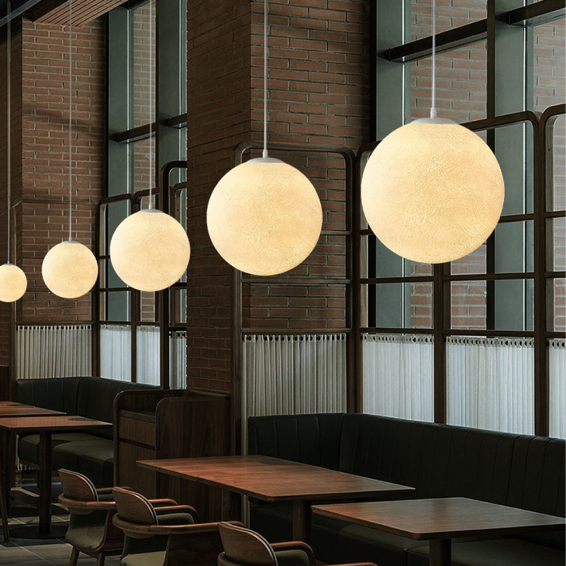 Lunar Glow Moon Pendant Light