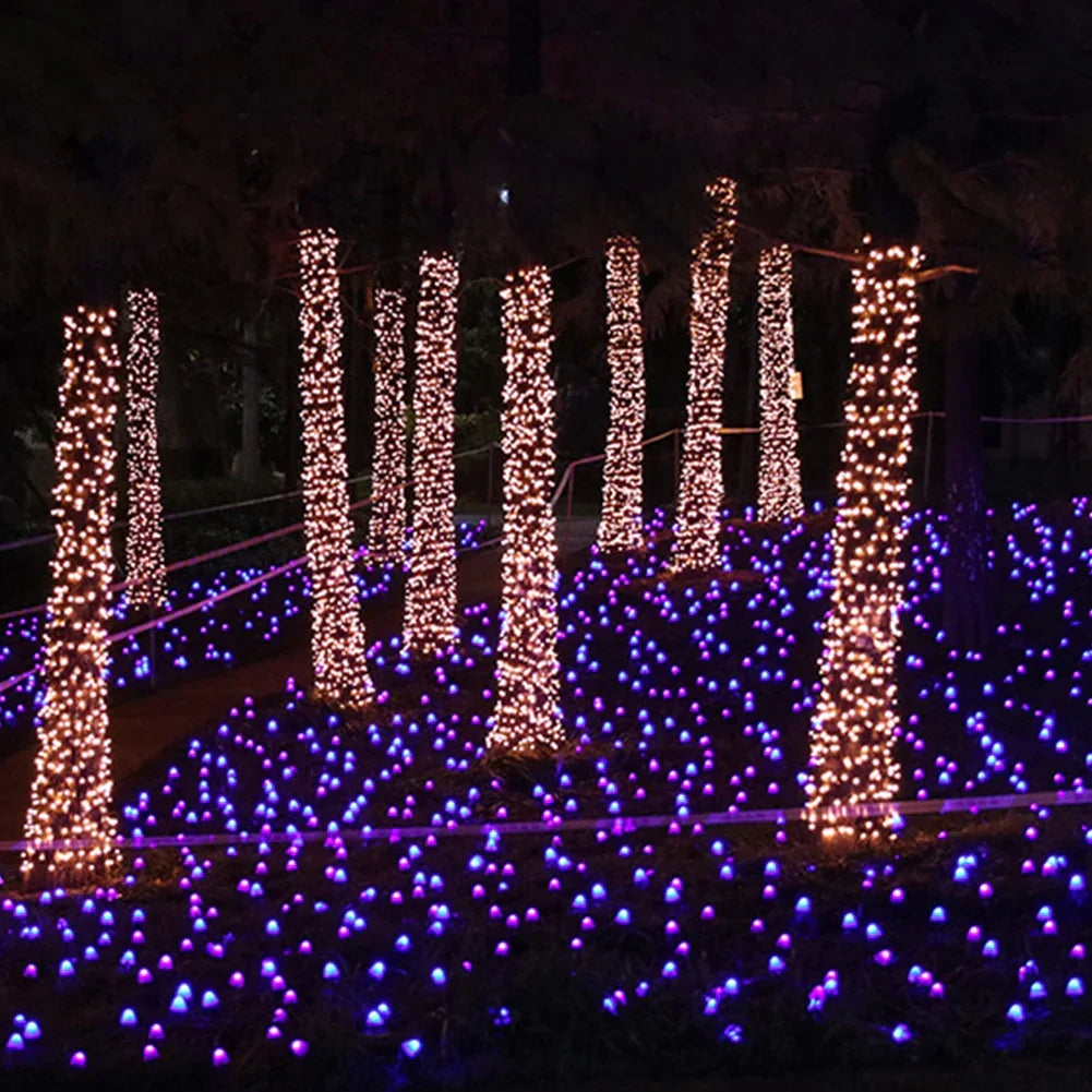 LumiGarden | Solar-Powered String Lights – Elegant Outdoor Decoration