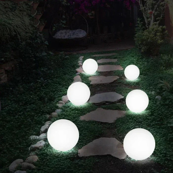 LuminAura | Spherical LED Garden Light – 16-Colour Ambient Glow