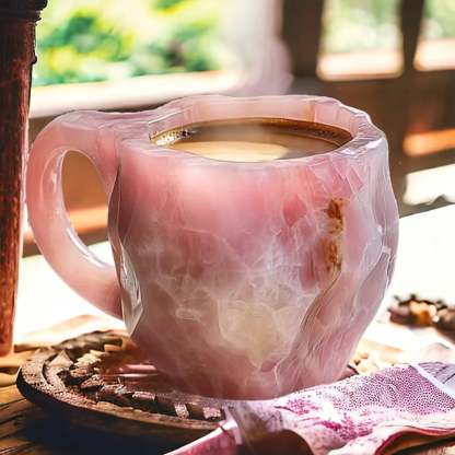 LumiStone | Crystal Mug – Artistic Handcrafted Design for Refined Taste