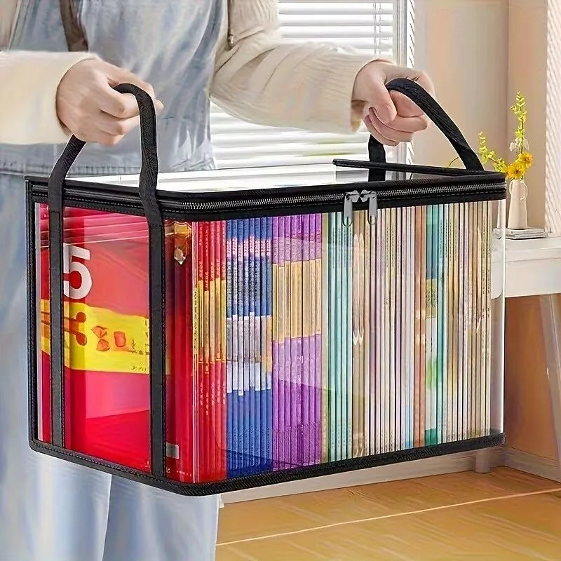 Heavy-Duty Transparent Storage Boxes with Easy-Open Lids