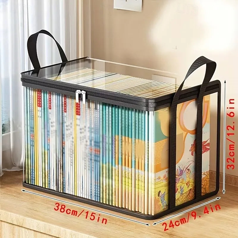 Heavy-Duty Transparent Storage Boxes with Easy-Open Lids
