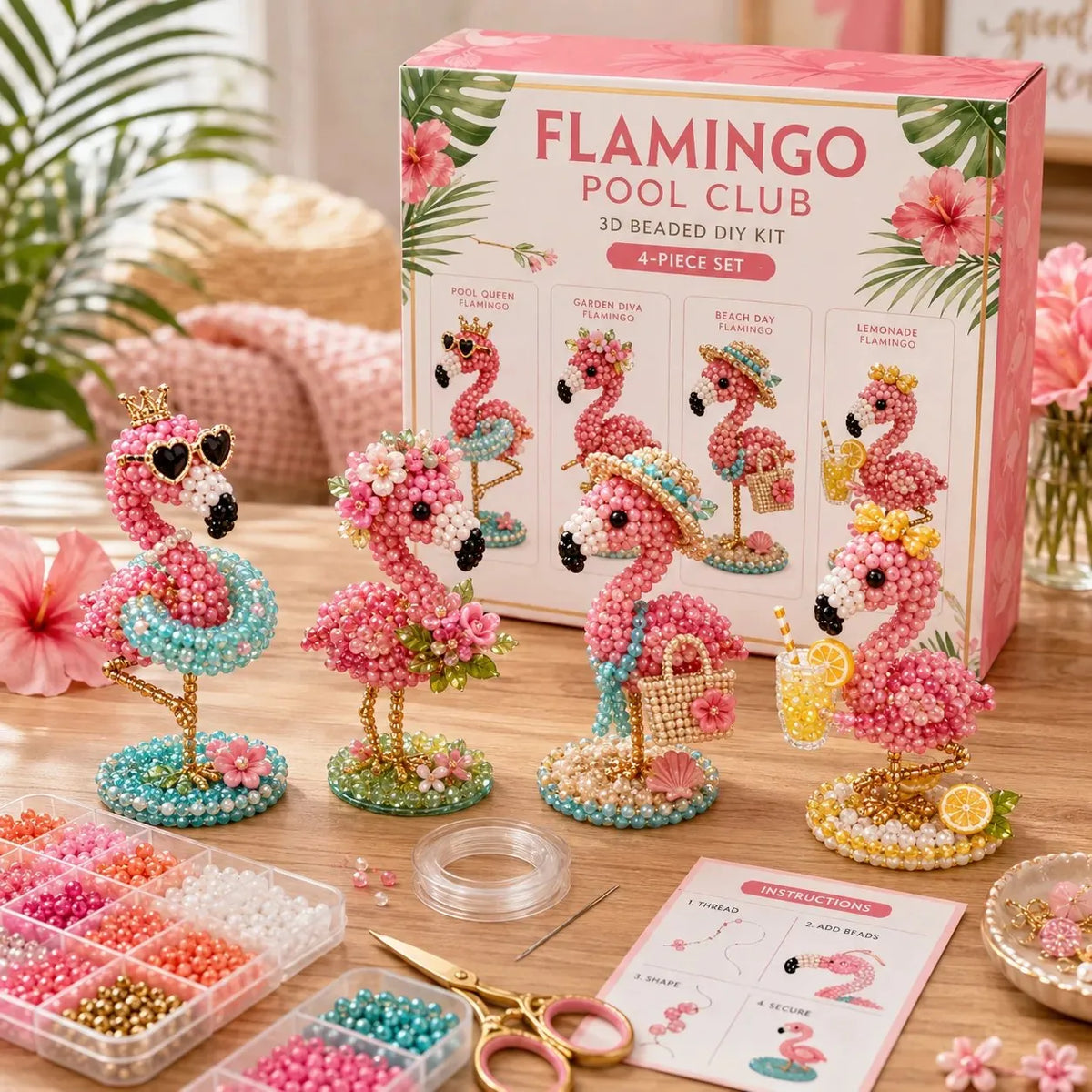 Mini Beaded Animal DIY Craft Kit