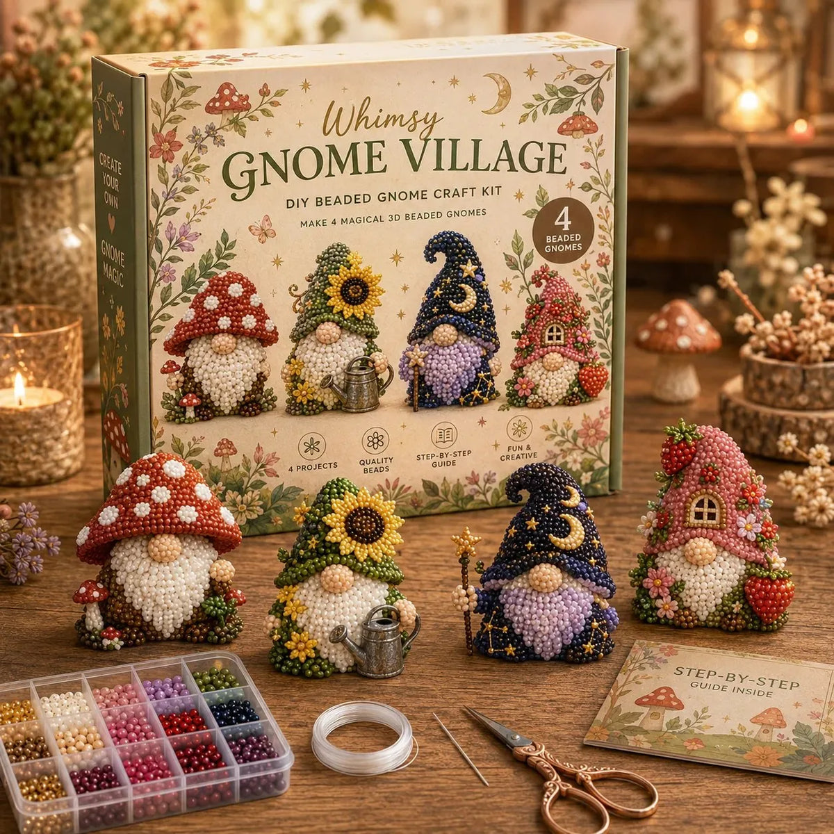 Mini Beaded Animal DIY Craft Kit
