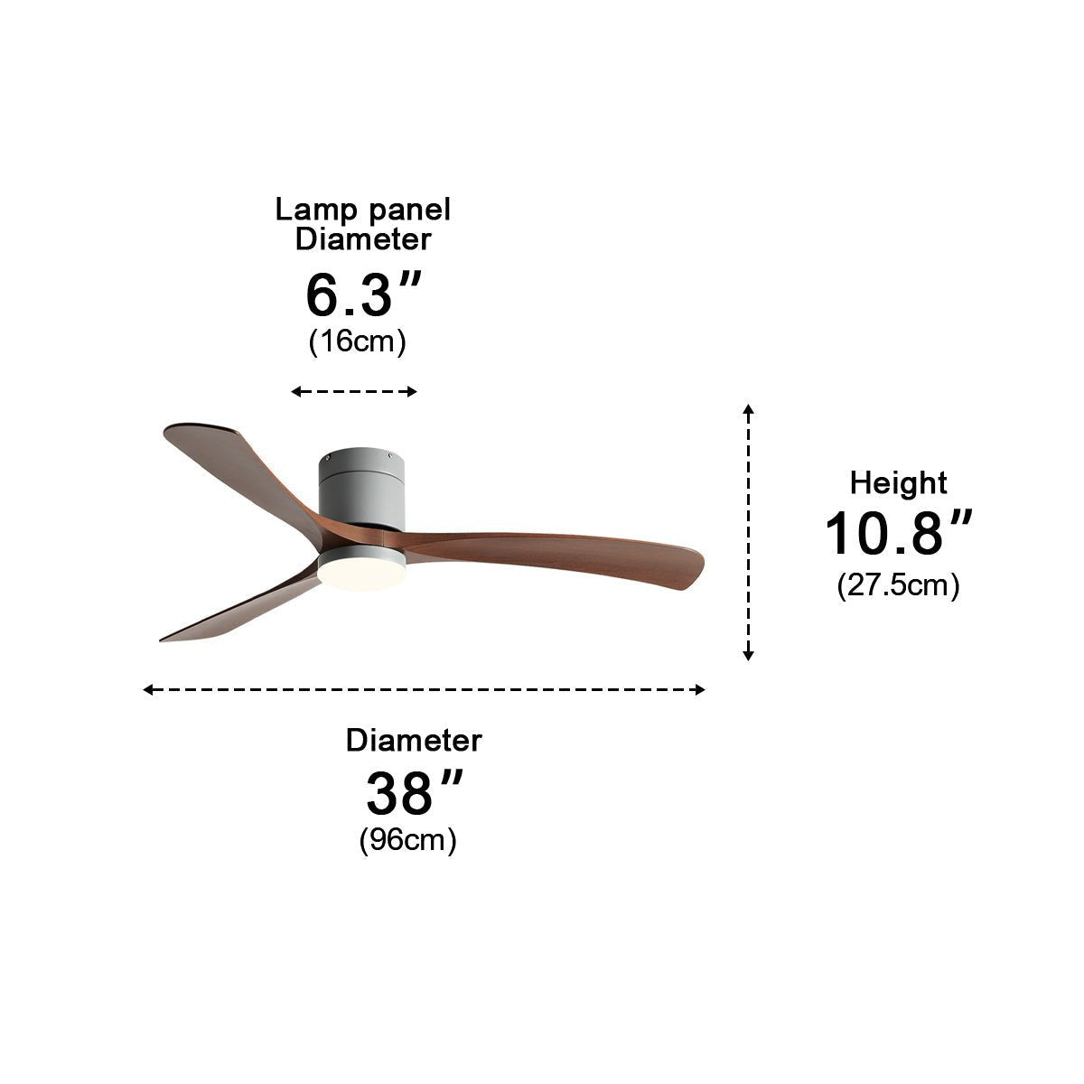 Minimalist Ceiling Fan Light for Living Room