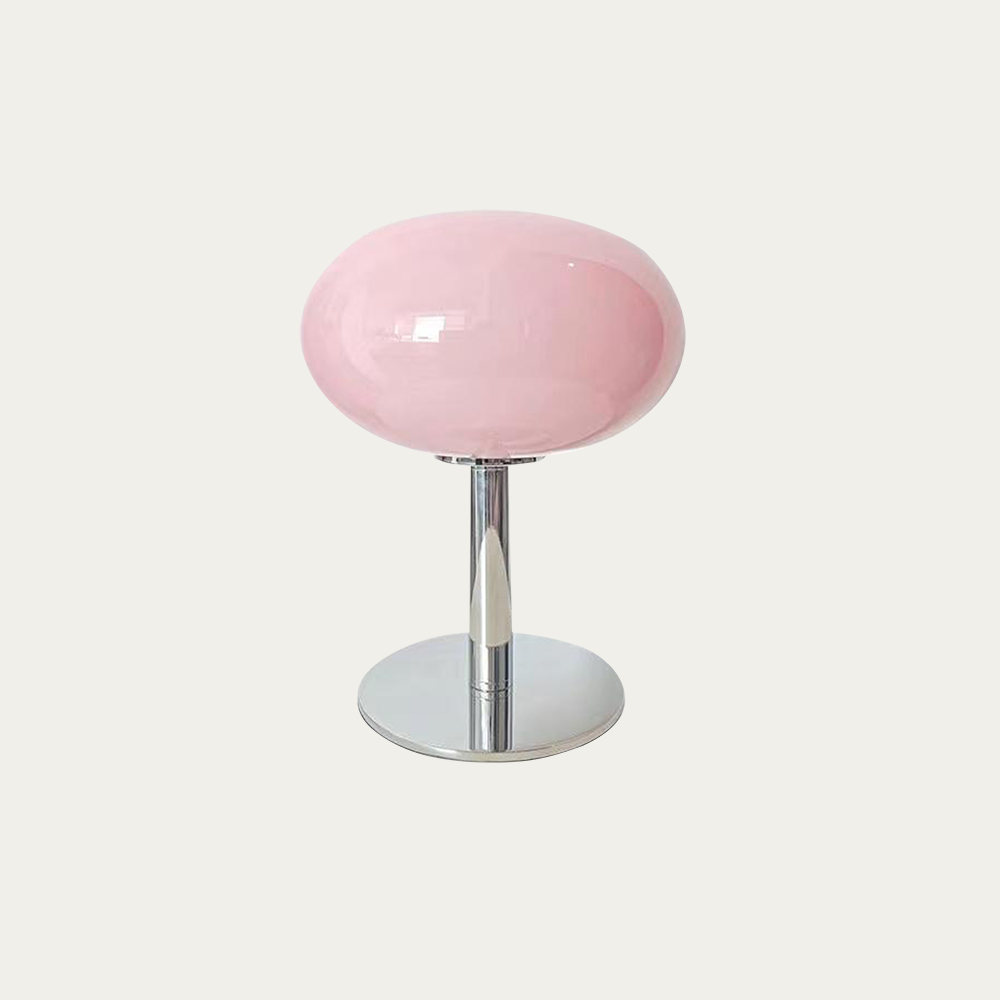 Bauhaus Glass Table Lamp with Dome Shade