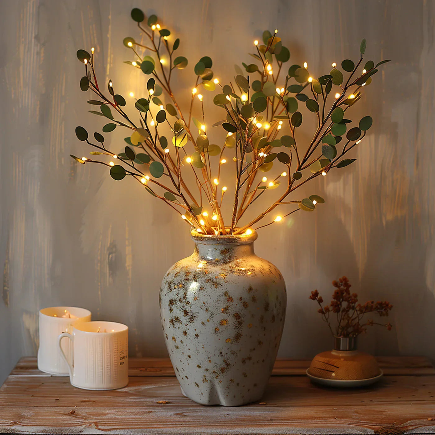 Decorative LED Branch Vase Light