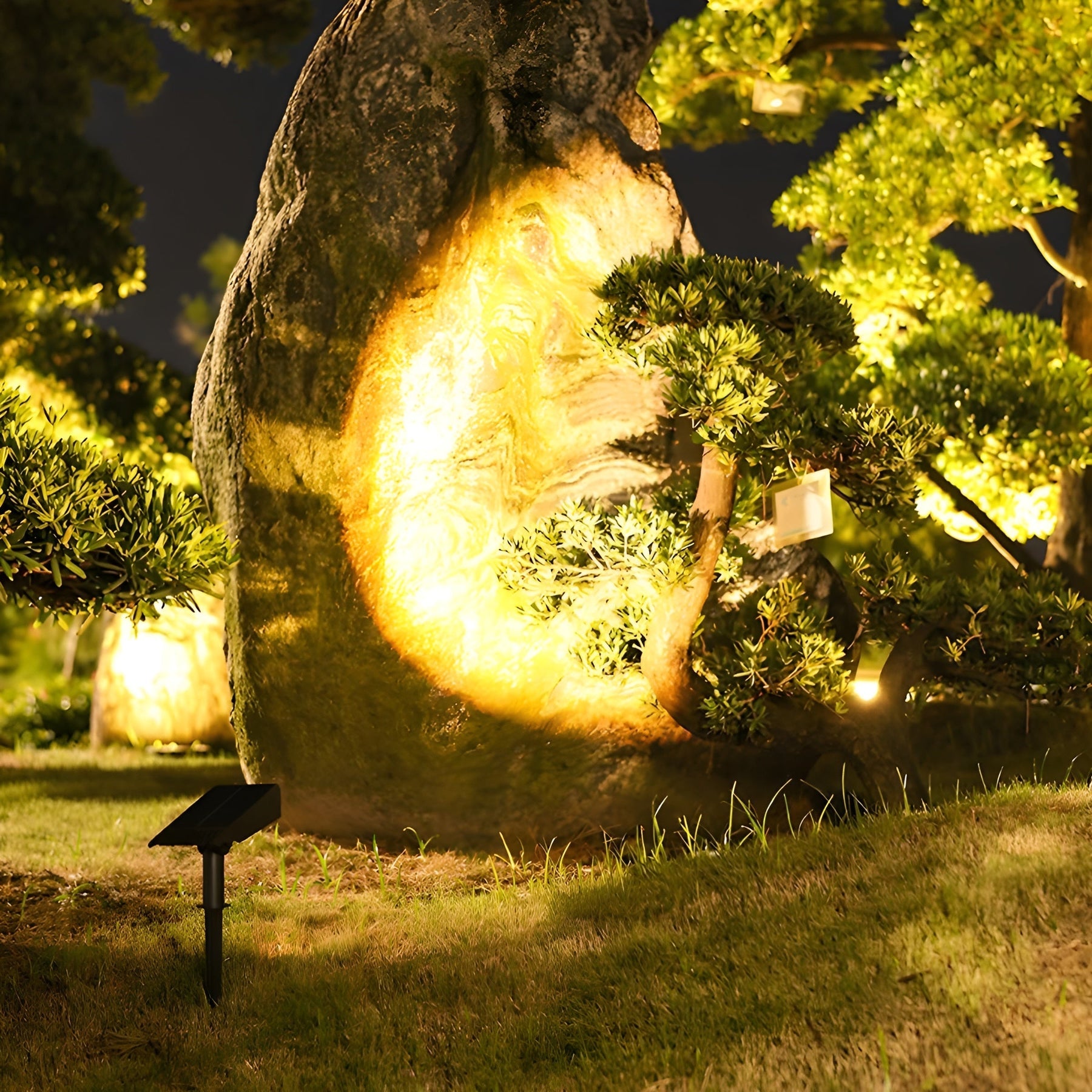 Solar Outdoor Spot Light Adjustable Head Garden Light