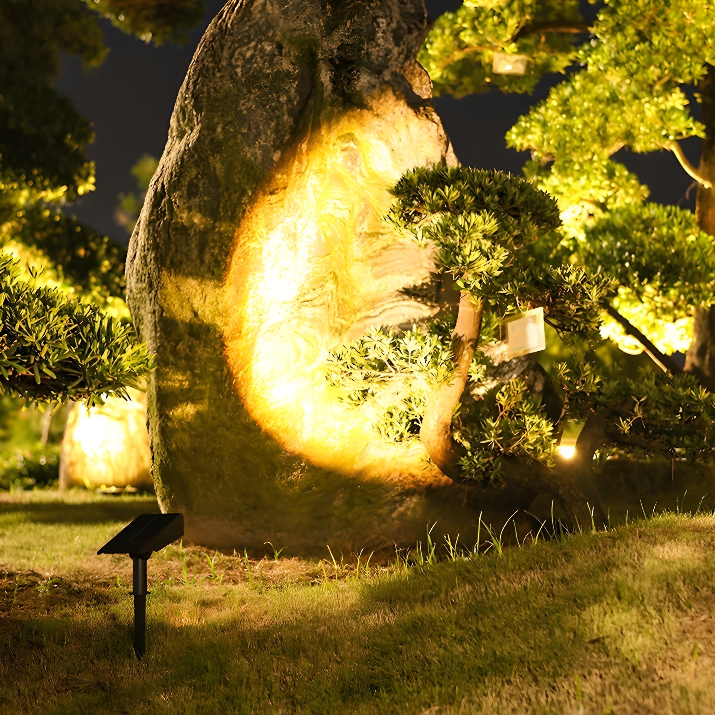 Solar Outdoor Spot Light Adjustable Head Garden Light